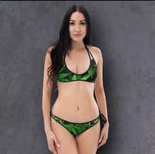 Load image into Gallery viewer, Cannabis Print Bikini
